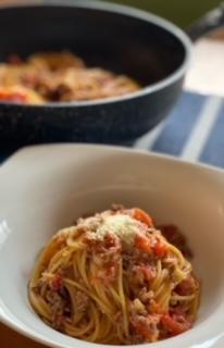 ワンポットパスタ ボロネーゼ