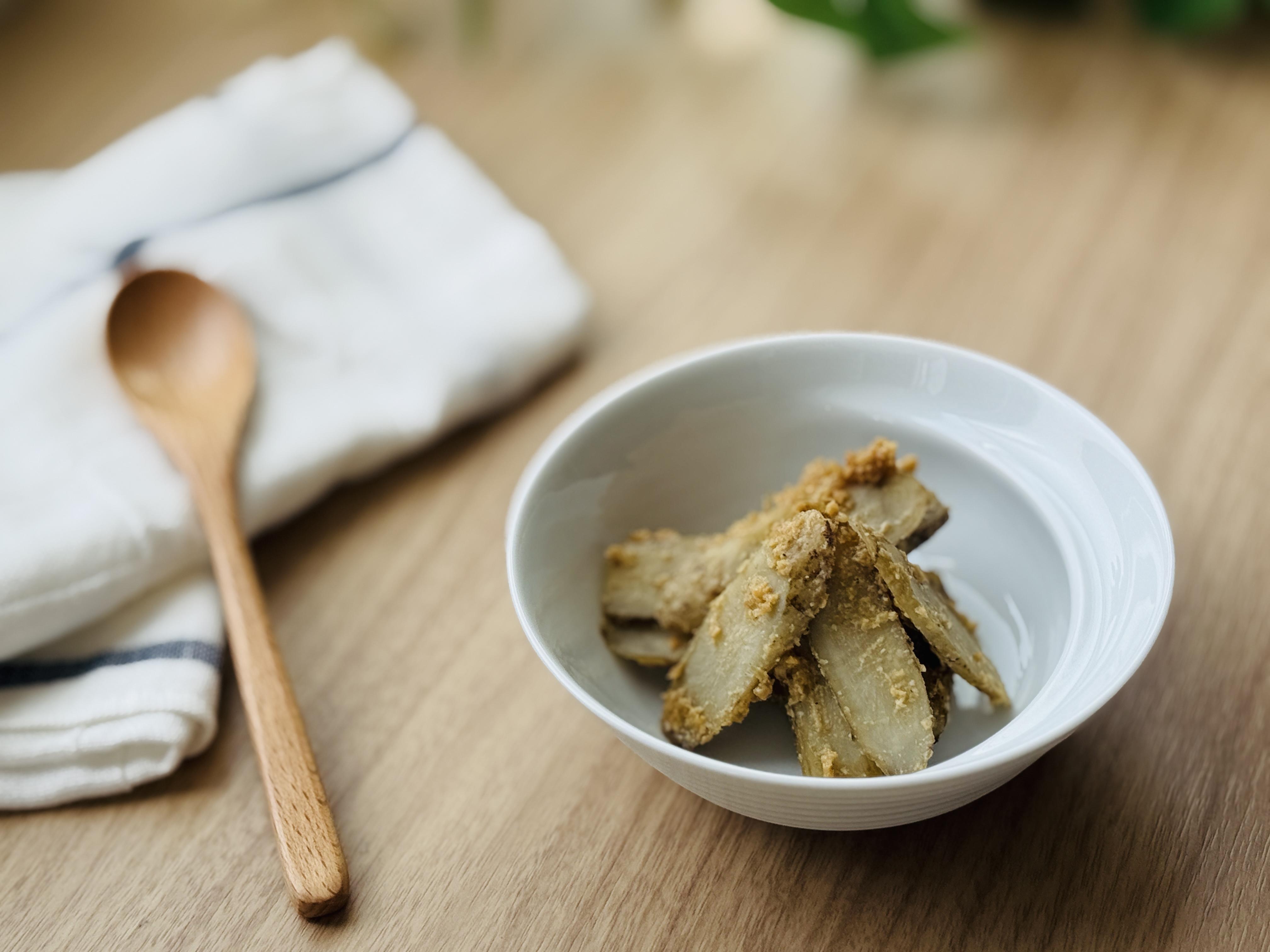 簡単！グリルでごぼうのごまよごし